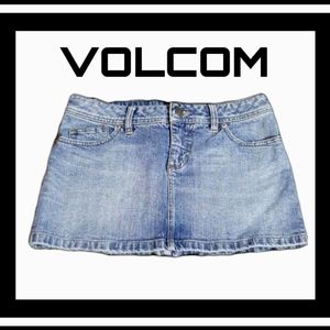 Vintage Volcom Mini Jean Skirt size 5